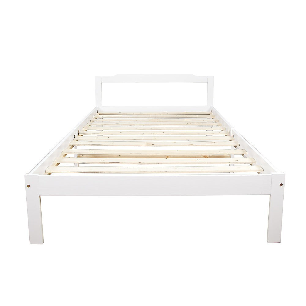 Natural King Single Wooden Bed Frame Home Furniture