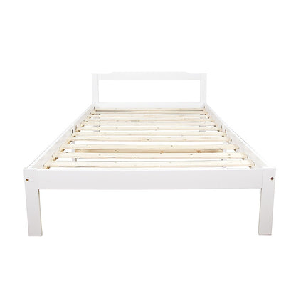 Natural King Single Wooden Bed Frame Home Furniture