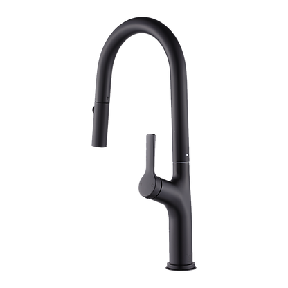 Kitchen Laundry Bathroom Basin Sink Pull Out Mixer Tap Faucet in Black