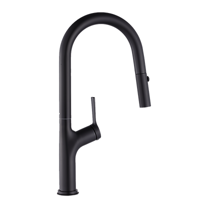 Kitchen Laundry Bathroom Basin Sink Pull Out Mixer Tap Faucet in Black