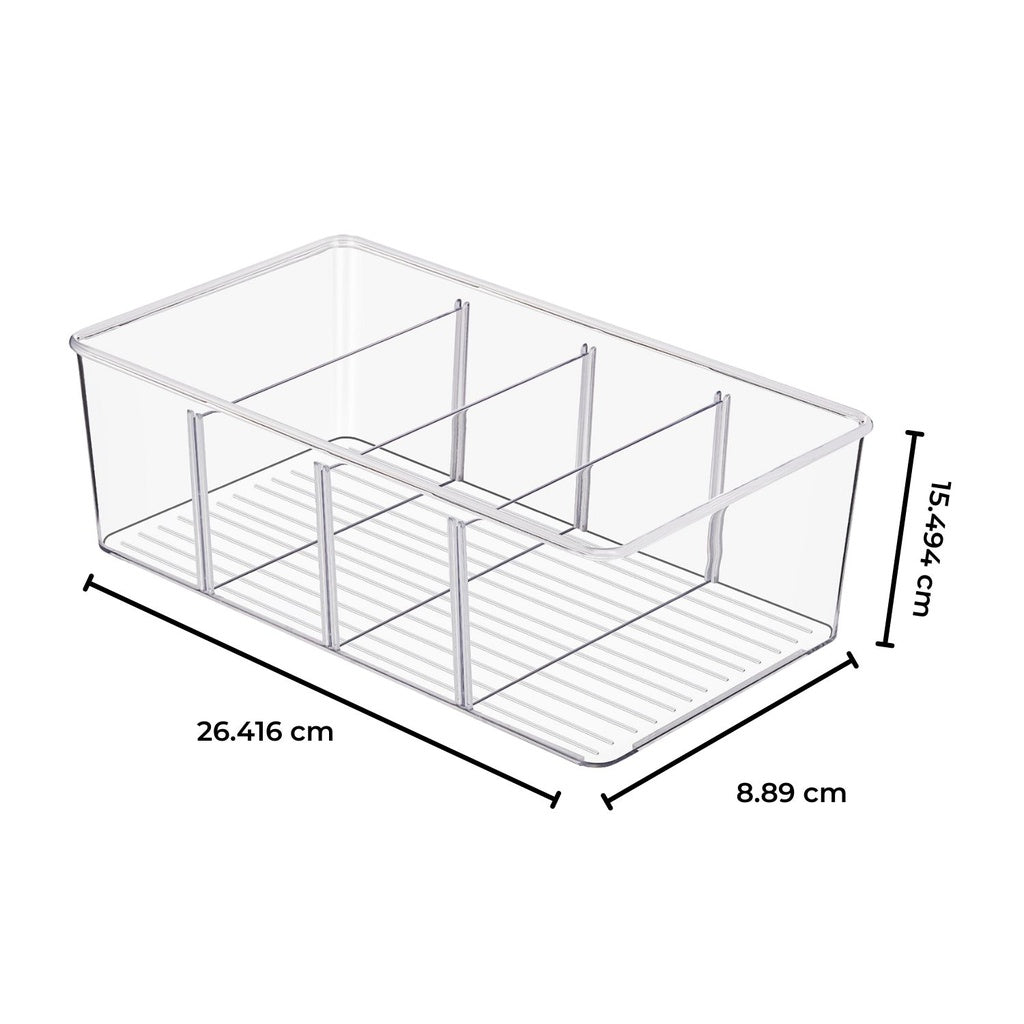 2 Pack Storage Bin with Divider