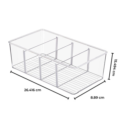 2 Pack Storage Bin with Divider