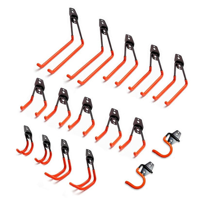 16 Pack Garage Hooks Heavy Duty (Orange)