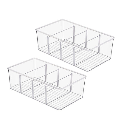 2 Pack Storage Bin with Divider