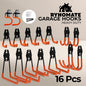 16 Pack Garage Hooks Heavy Duty (Orange)